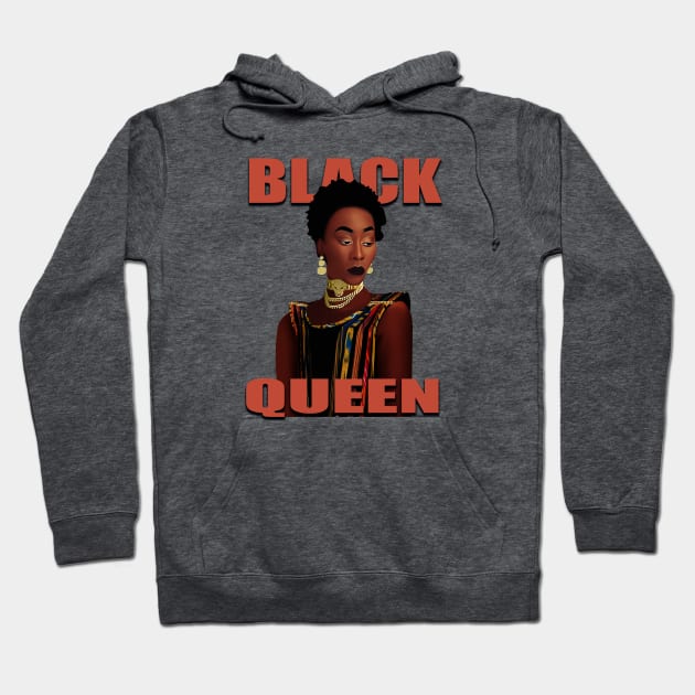 Black Queen Hoodie by Diaspora Wear